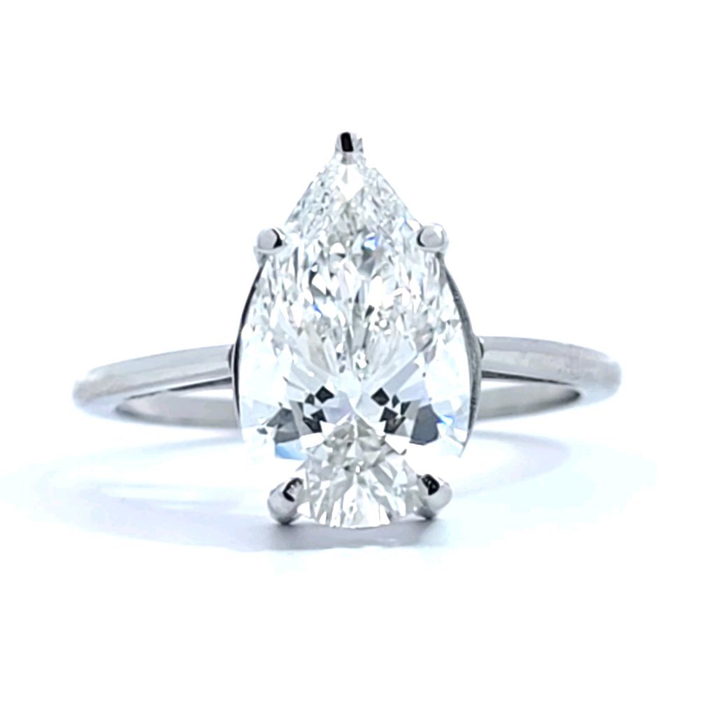 Ring Platinum - 3.02ct. tw. Diamond (Lab-grown) - E, VS1