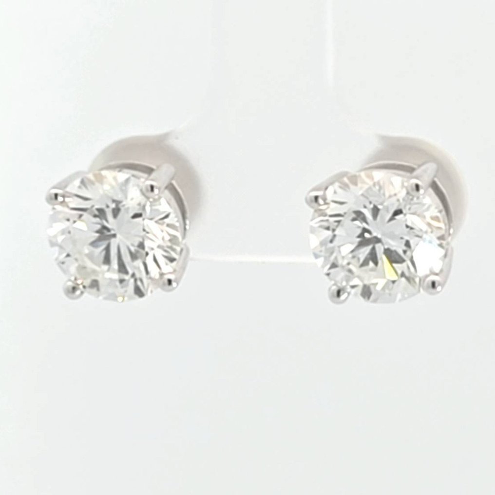 Earrings - 14 kt. White gold - 8.67ct. tw. Diamond (Lab-grown) - Diamond - D , VVS2