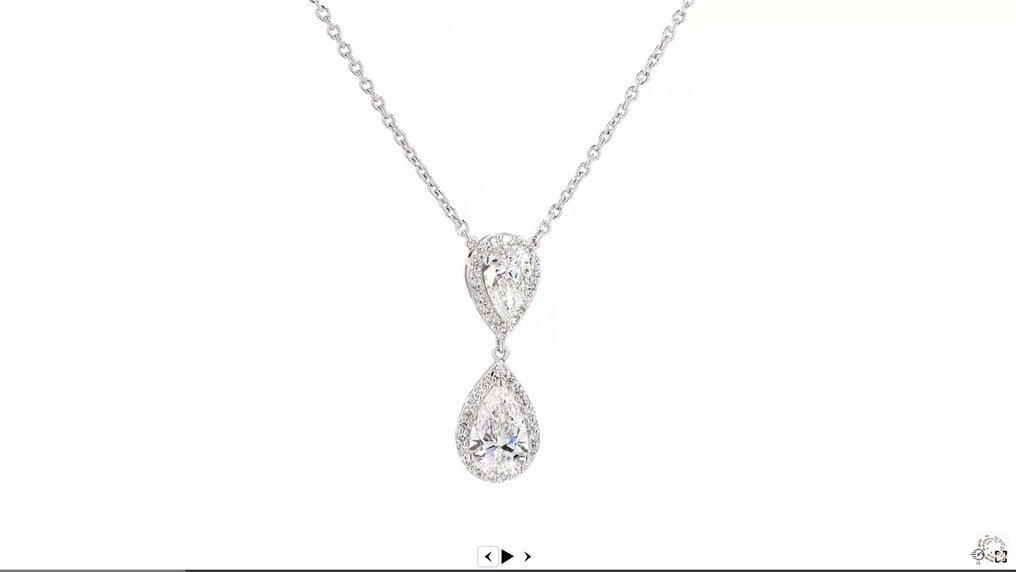 14kt 12.80 ct Lab grown diamond necklace with IGI certified- Shri Hari Gems & Jewels