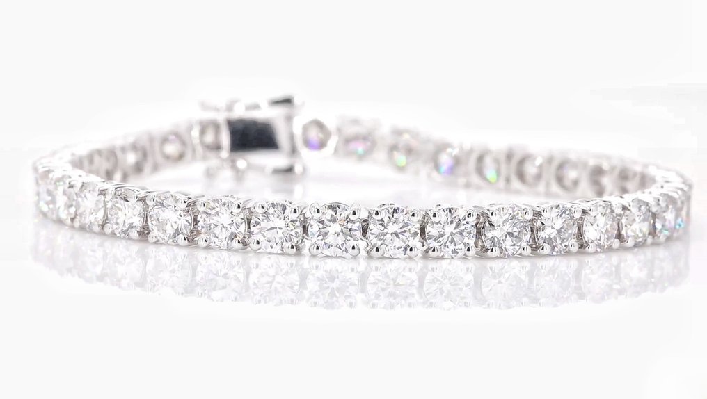 Bracelet Platinum - 12.10ct. tw. Diamond (Lab-grown) - E , VVS