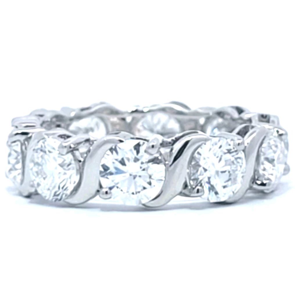 Ring Platinum - 5.19ct. tw. Diamond (Lab-grown) - 0.50 Carat Each