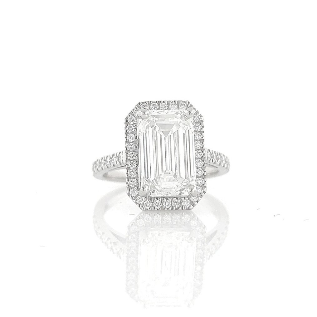 Ring Platinum - 3.38ct. tw. Diamond (Lab-grown) - Diamond - Engagement Ring
