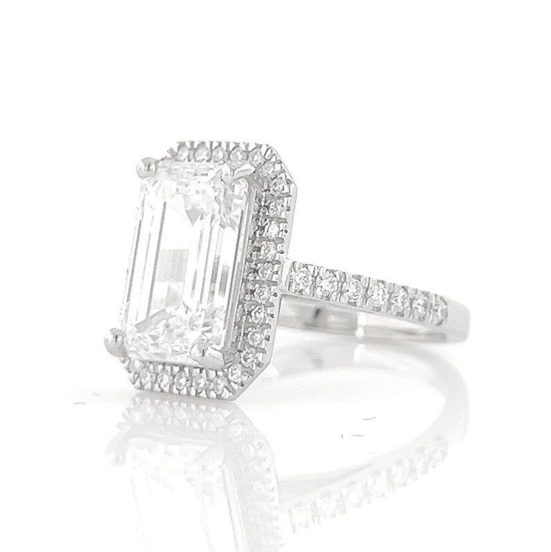 Ring Platinum - 3.38ct. tw. Diamond (Lab-grown) - Diamond - Engagement Ring