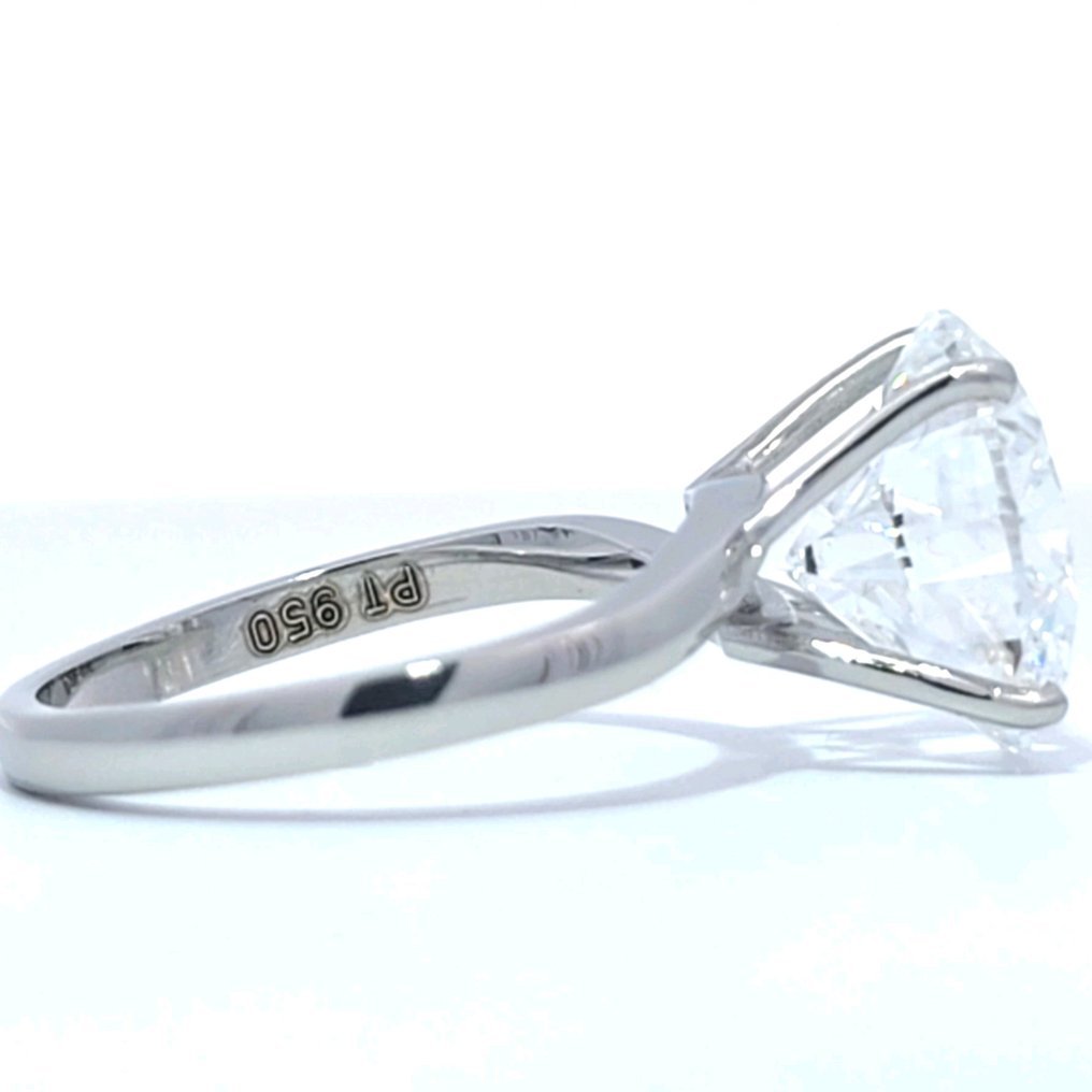 Ring Platinum - 4.01ct. tw. Diamond (Lab-grown) - Bridal Wedding Ring,E,VS2