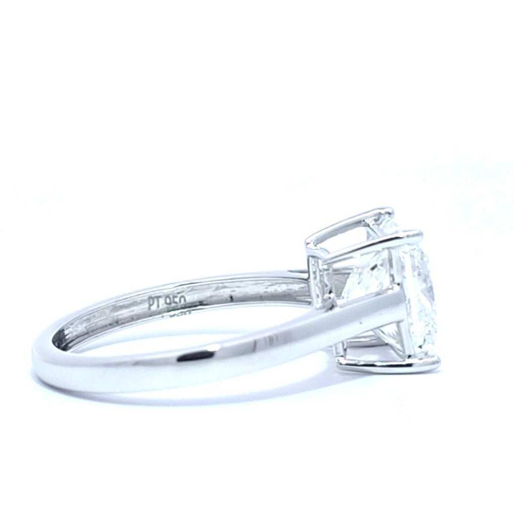 Ring Platinum - 3.13ct. tw. Diamond (Lab-grown) - E , VS1