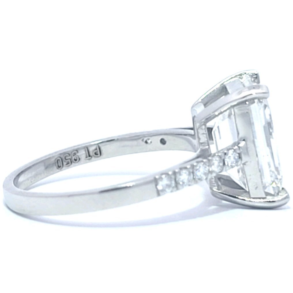 Ring Platinum - 4.20ct. tw. Diamond (Lab-grown) - Diamond - Engagement Ring