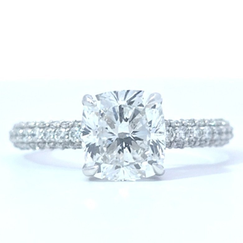 Ring Platinum - 2.40ct. tw. Diamond (Lab-grown) - Diamond - D, VS2, 999 Only