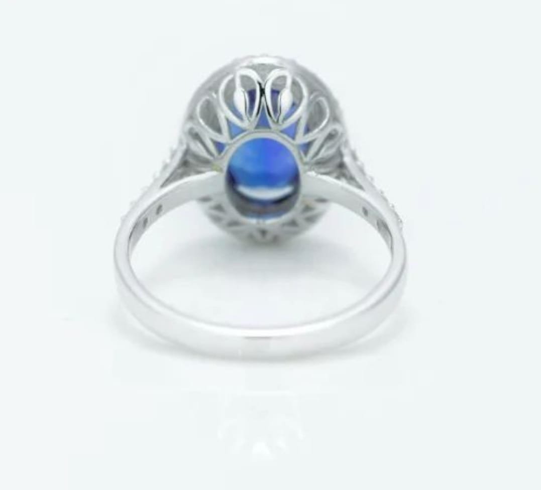 Stunning 14k White Gold 2.24 Carat Tanzanite Ring - Perfect for Engagements.