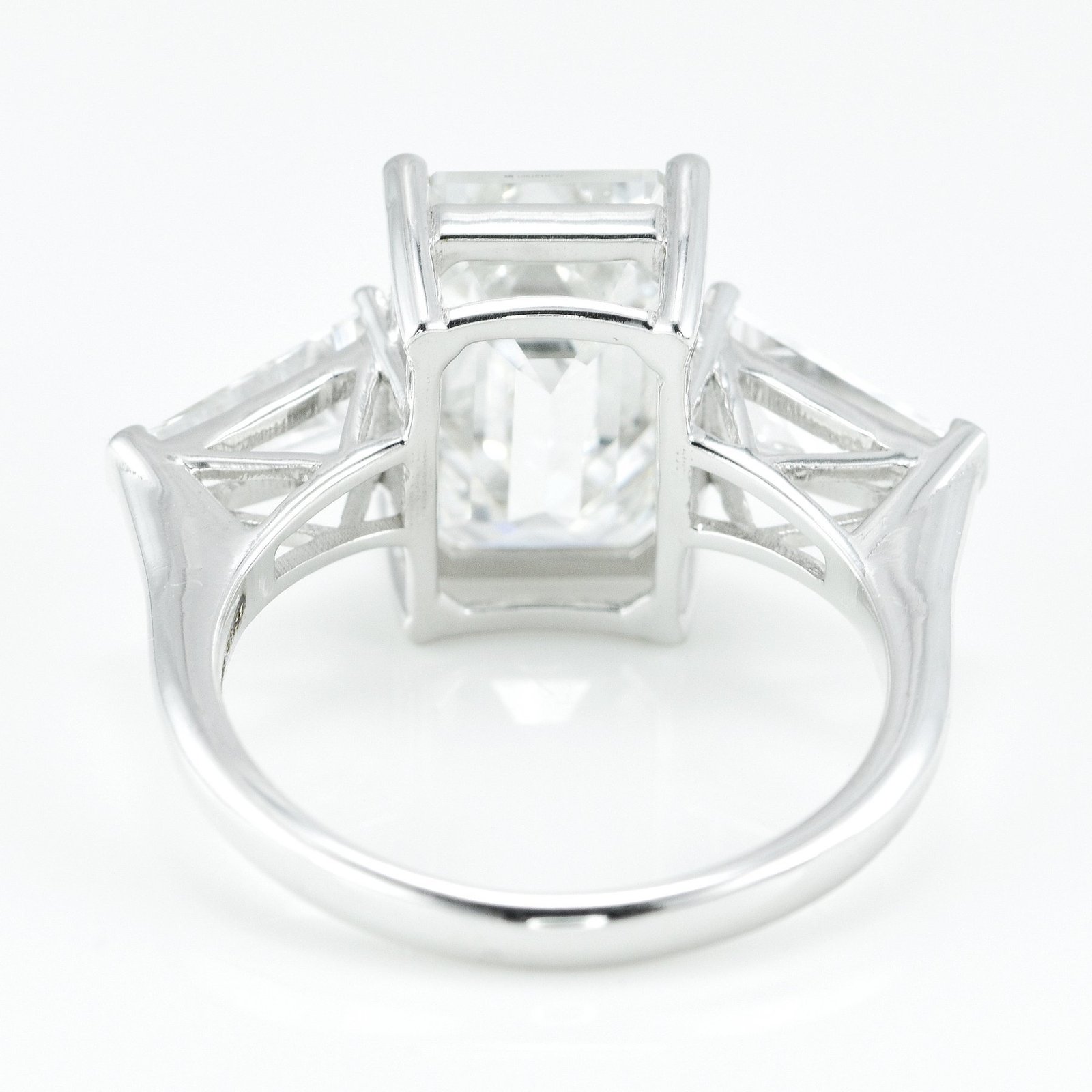 Ring - 14 kt. White gold - 6.55 tw. Diamond (Lab-grown) - Diamond - Three stone Ring