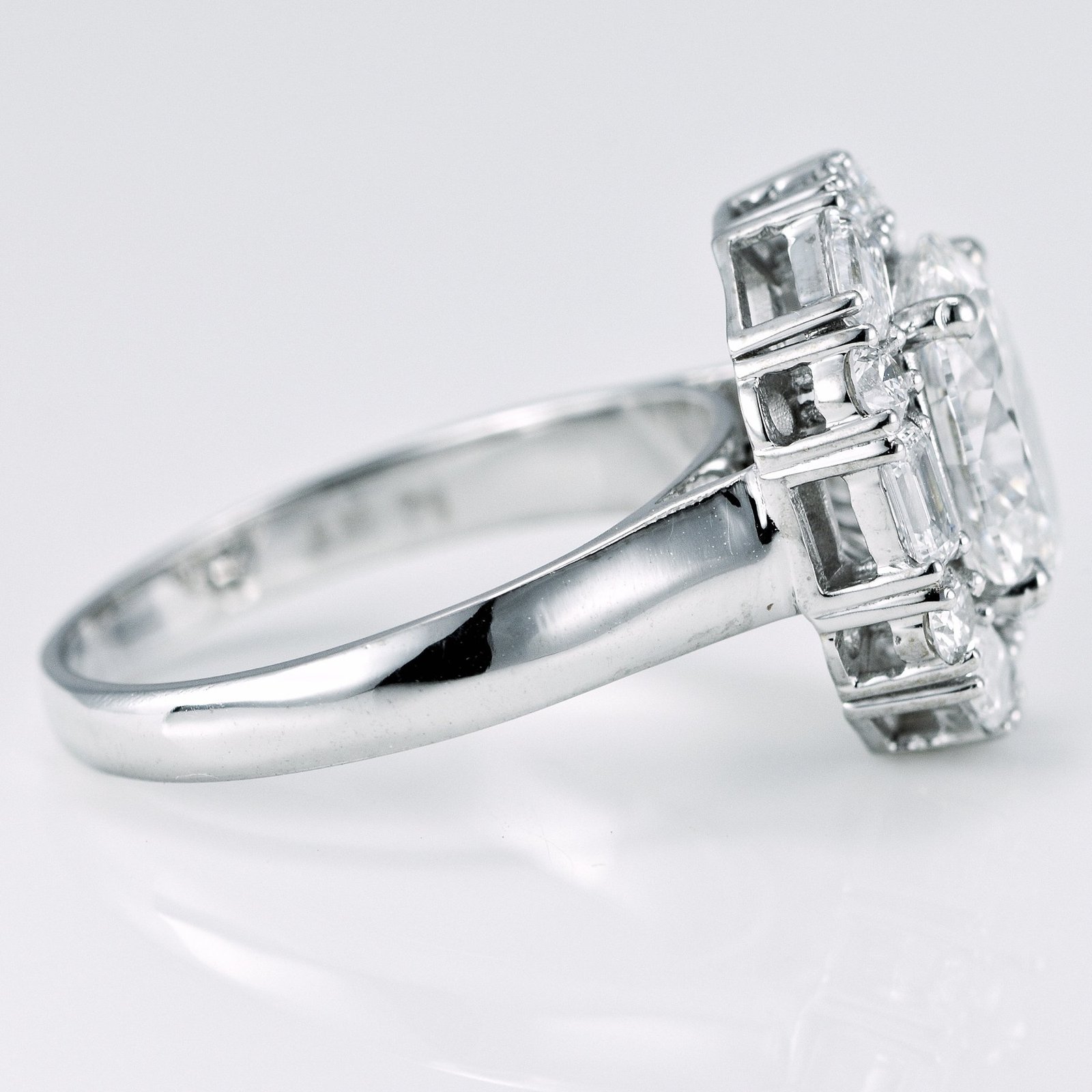 Ring - 14 kt. White gold - 3.13ct. tw. Diamond (Lab-grown)