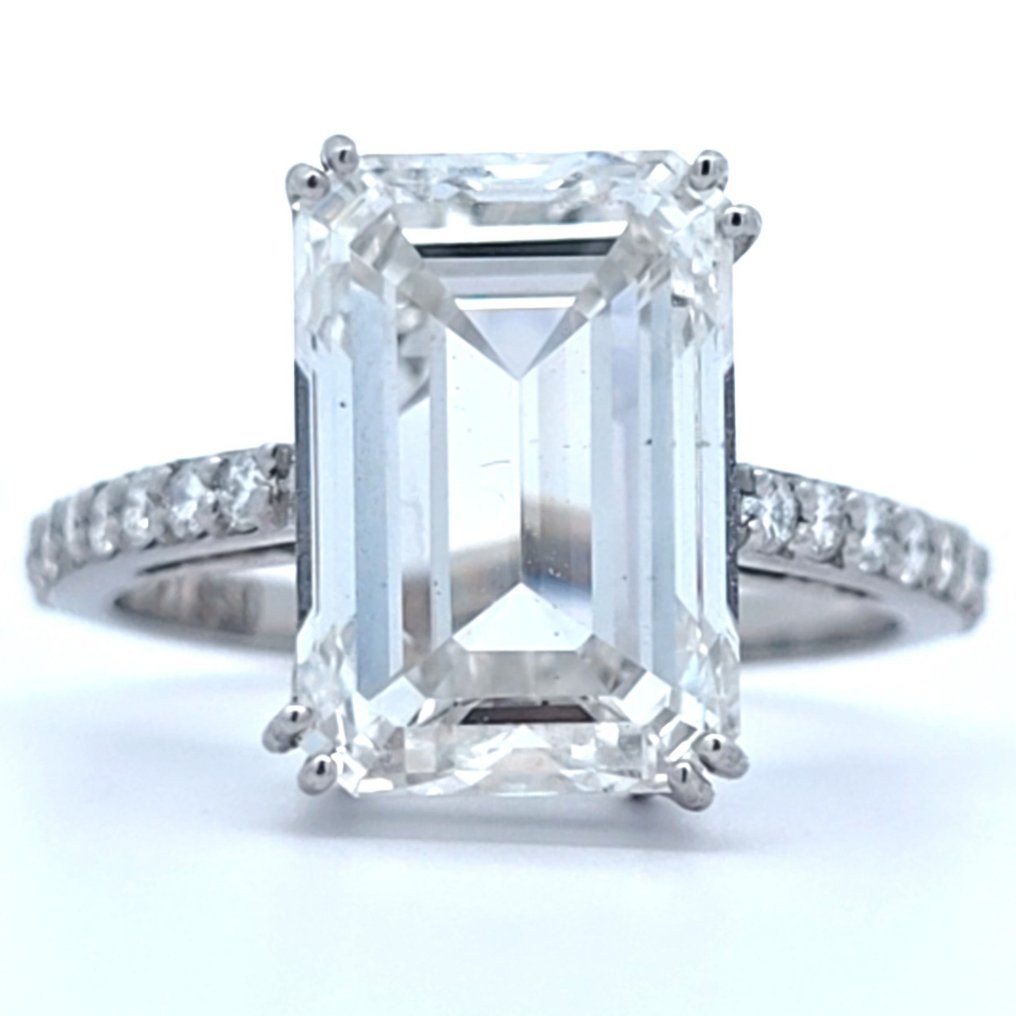 Ring Platinum - 7.27ct. tw. Diamond (Lab-grown) - Diamond