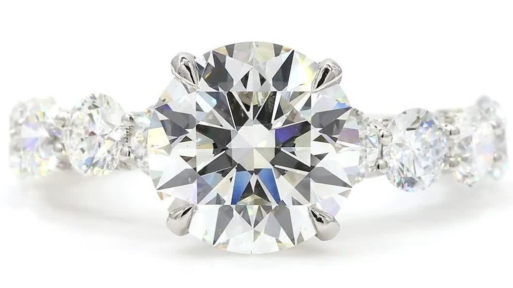 Ring Platinum - 6.57ct. tw. Diamond (Lab-grown) - Diamond - Perfect Gift For Her