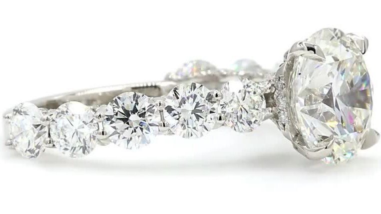 Ring Platinum - 6.57ct. tw. Diamond (Lab-grown) - Diamond - Perfect Gift For Her