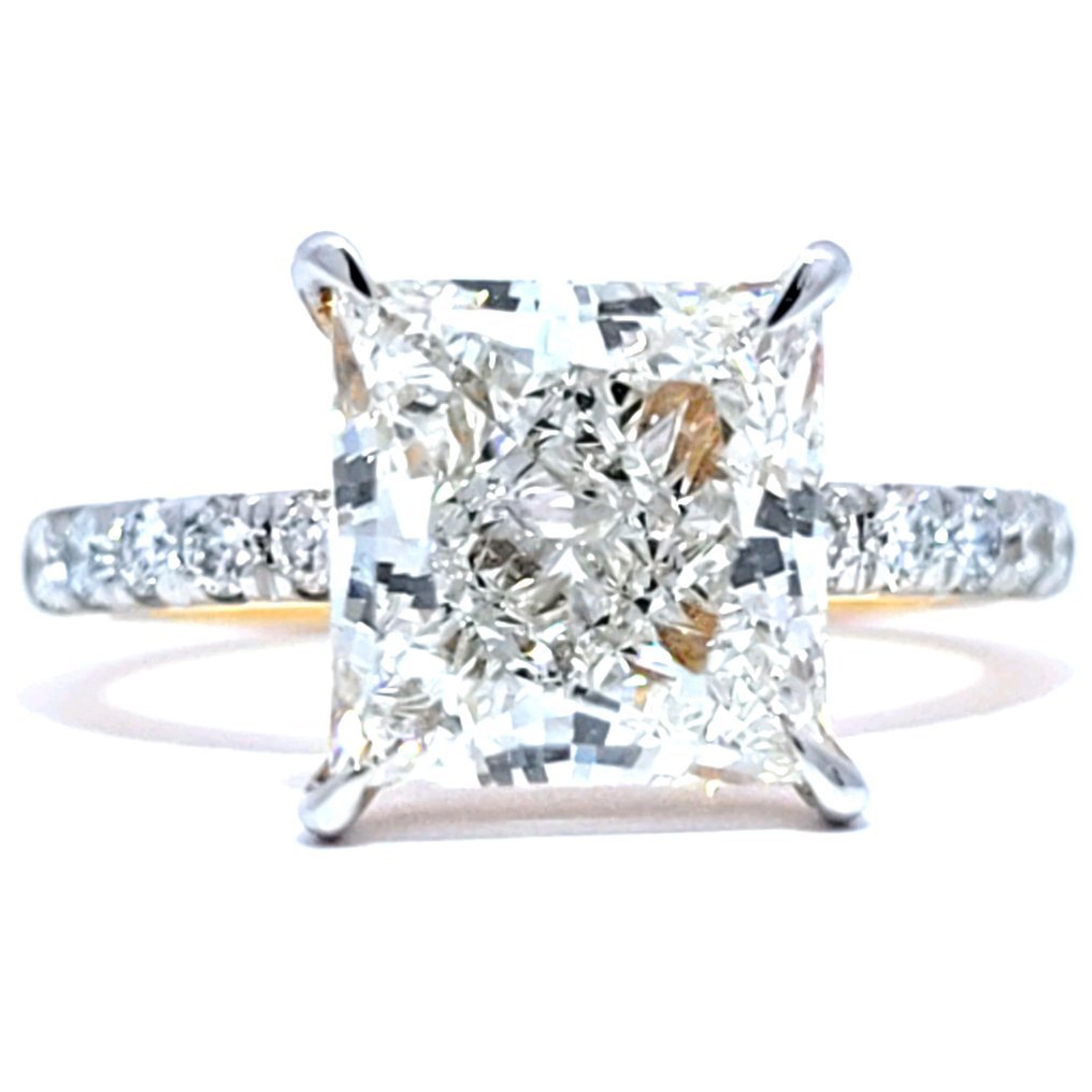 Ring - 14 kt. Yellow gold - 4.32ct. tw. Diamond (Lab-grown) - Diamond