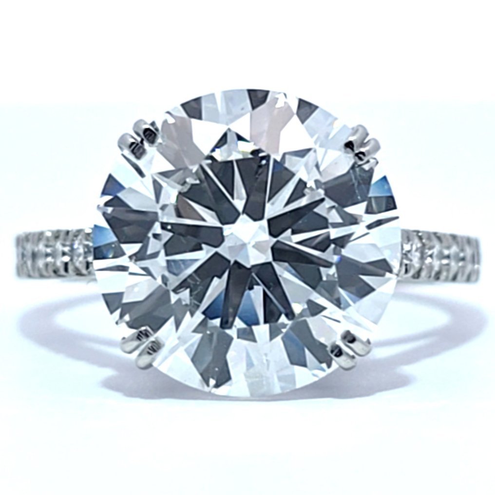 Ring Platinum - 6.29ct. tw. Diamond (Lab-grown) - Diamond - Exceptional Ring
