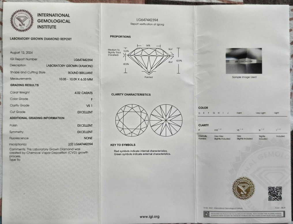 Ring Platinum - 4.33ct. tw. Diamond (Lab-grown) - Diamond