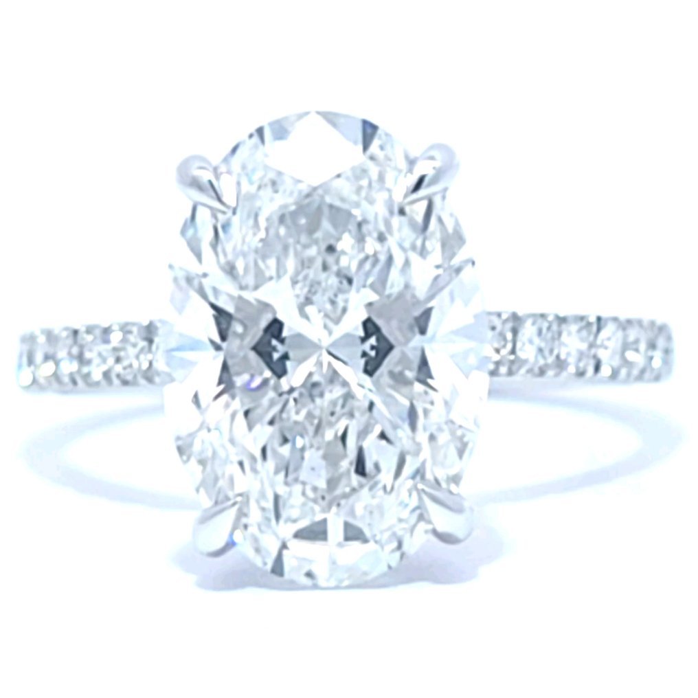 Ring Platinum - 4.36ct. tw. Diamond (Lab-grown) - Diamond - E,VS1