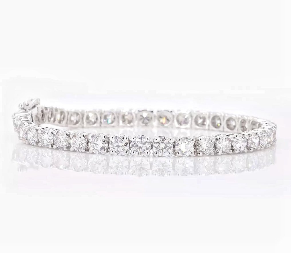 Bracelet Platinum - 15.07ct. tw. Diamond (Lab-grown) - E , VVS