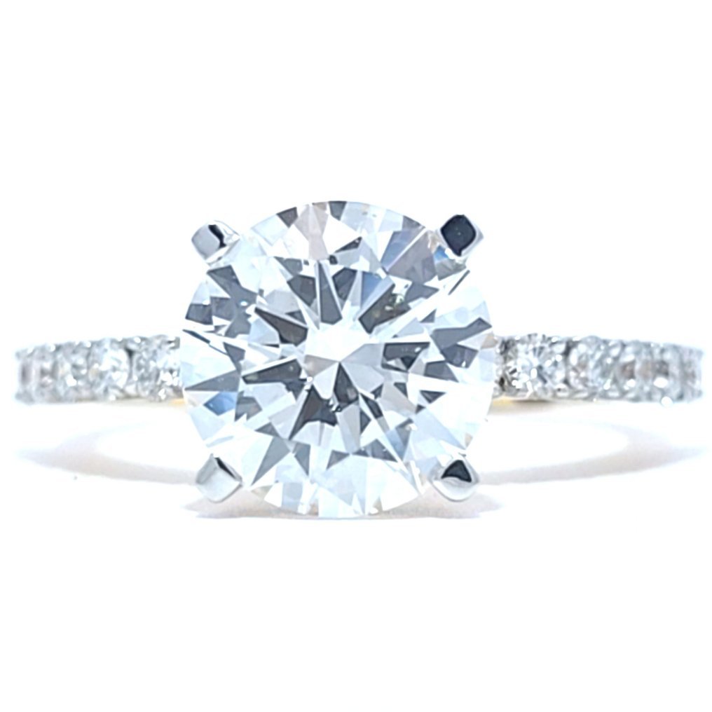 Ring - 14 kt. Yellow gold - 3.40ct. tw. Diamond (Lab-grown) - Diamond - E VS1