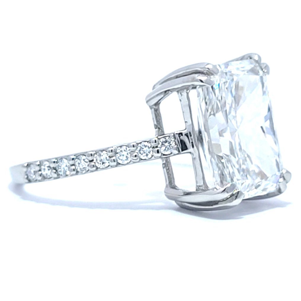 Ring Platinum - 4.18ct. tw. Diamond (Lab-grown) - Diamond