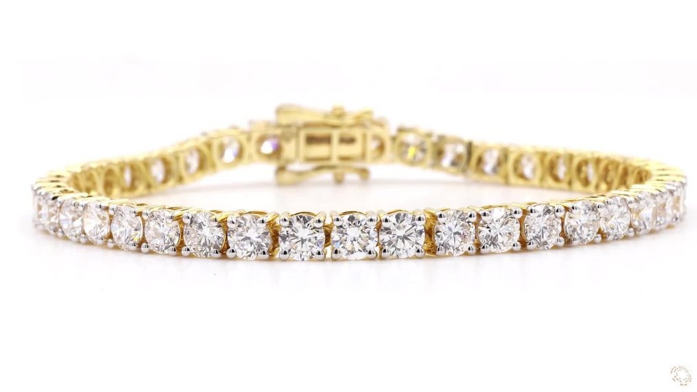 Bracelet - 14 kt. Yellow gold - 10.08ct. tw. Diamond (Lab-grown)