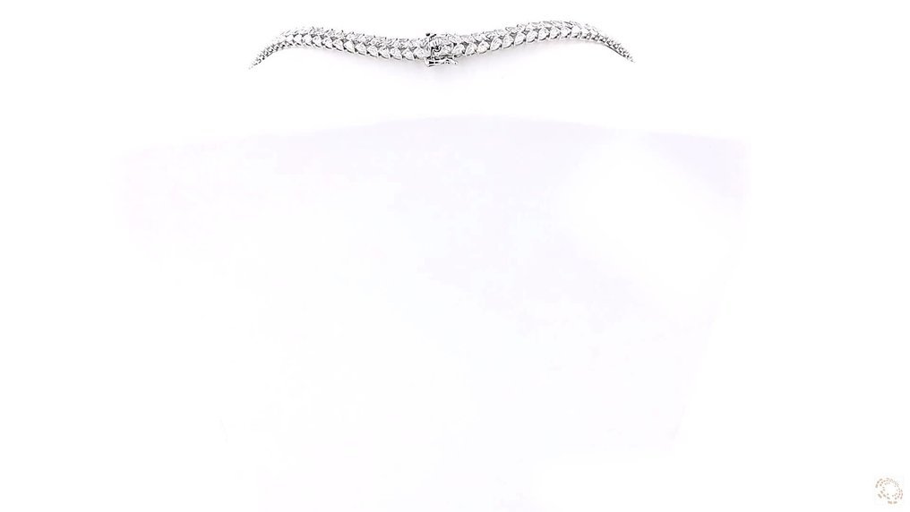 Necklace - 14 kt. White gold - 42.34ct. tw. Diamond (Lab-grown)