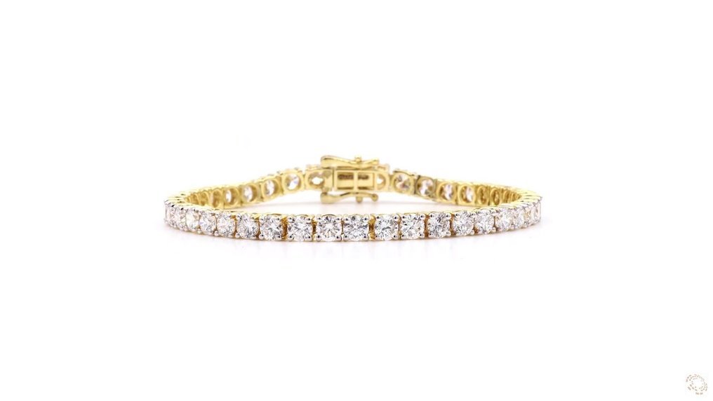 Bracelet - 14 kt. Yellow gold - 10.53ct. tw. Diamond (Lab-grown)