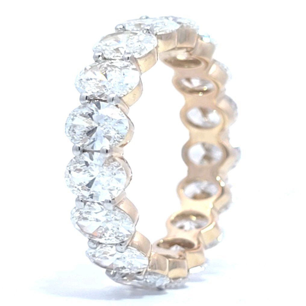 Ring - 14 kt. Yellow gold - 5.87ct. tw. Diamond (Lab-grown) 