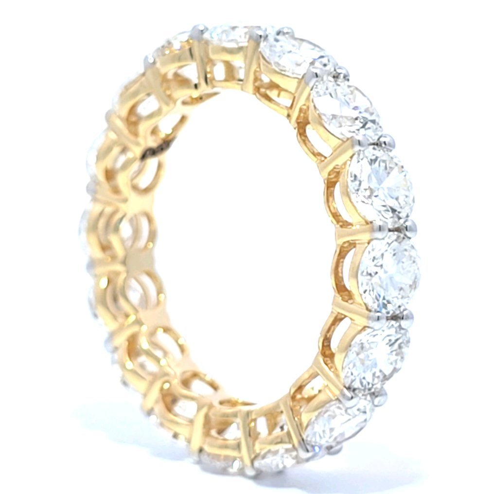Ring - 14 kt. Yellow gold - 5.17ct. tw. Diamond (Lab-grown)