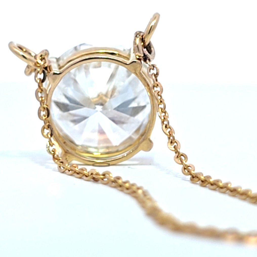 Necklace - 14 kt. Yellow gold - 5.05ct. tw. Diamond (Lab-grown)