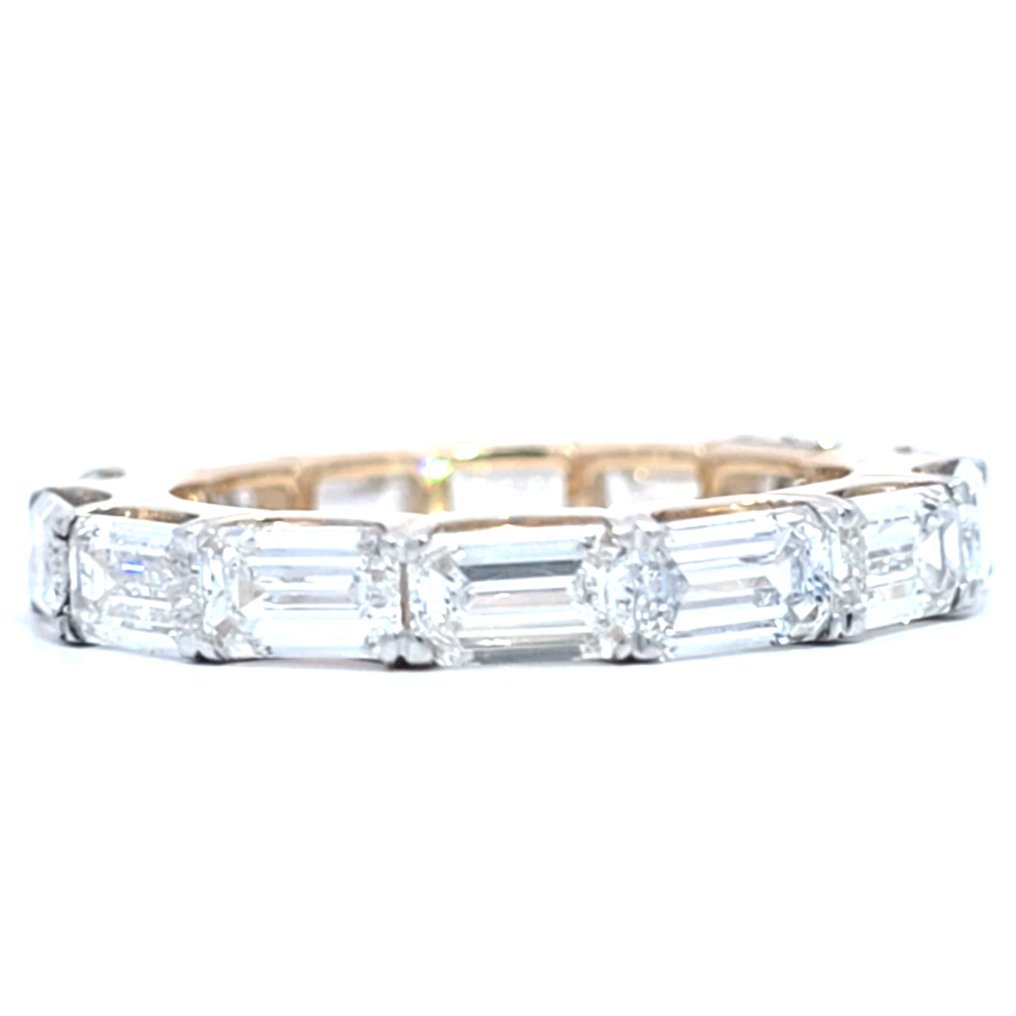 Ring - 14 kt. Yellow gold - 4.32ct. tw. Diamond (Lab-grown) - Wedding Band
