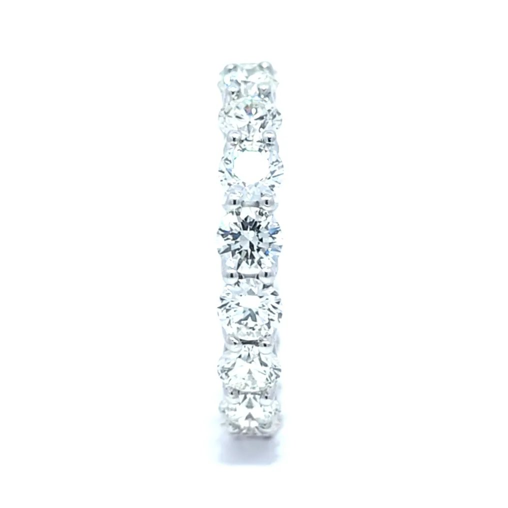 Ring Platinum - 5.44ct. tw. Diamond (Natural) - VS - With 17 GIA Reports