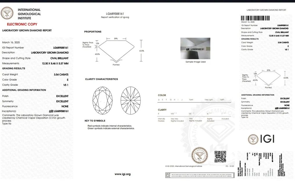 Ring Platinum - 4.50ct. tw. Diamond (Lab-grown) - Diamond