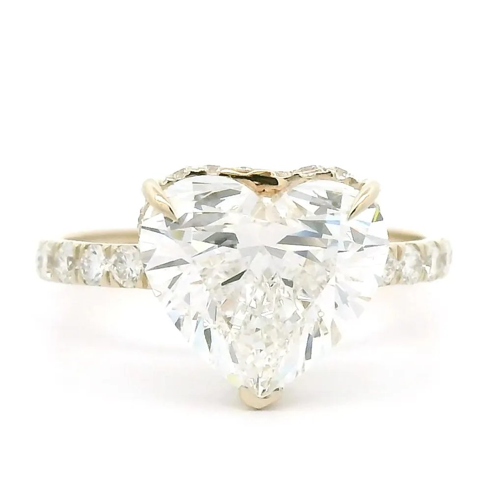 Ring - 18 kt. White gold - 3.66ct. tw. Diamond (Lab-grown) - Diamond - D,VVS2
