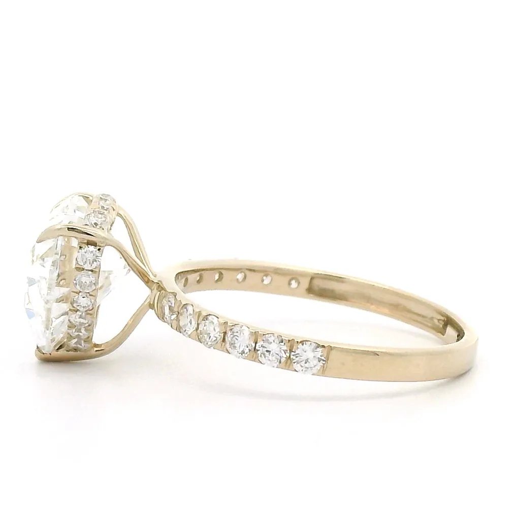 Ring - 18 kt. White gold - 3.66ct. tw. Diamond (Lab-grown) - Diamond - D,VVS2