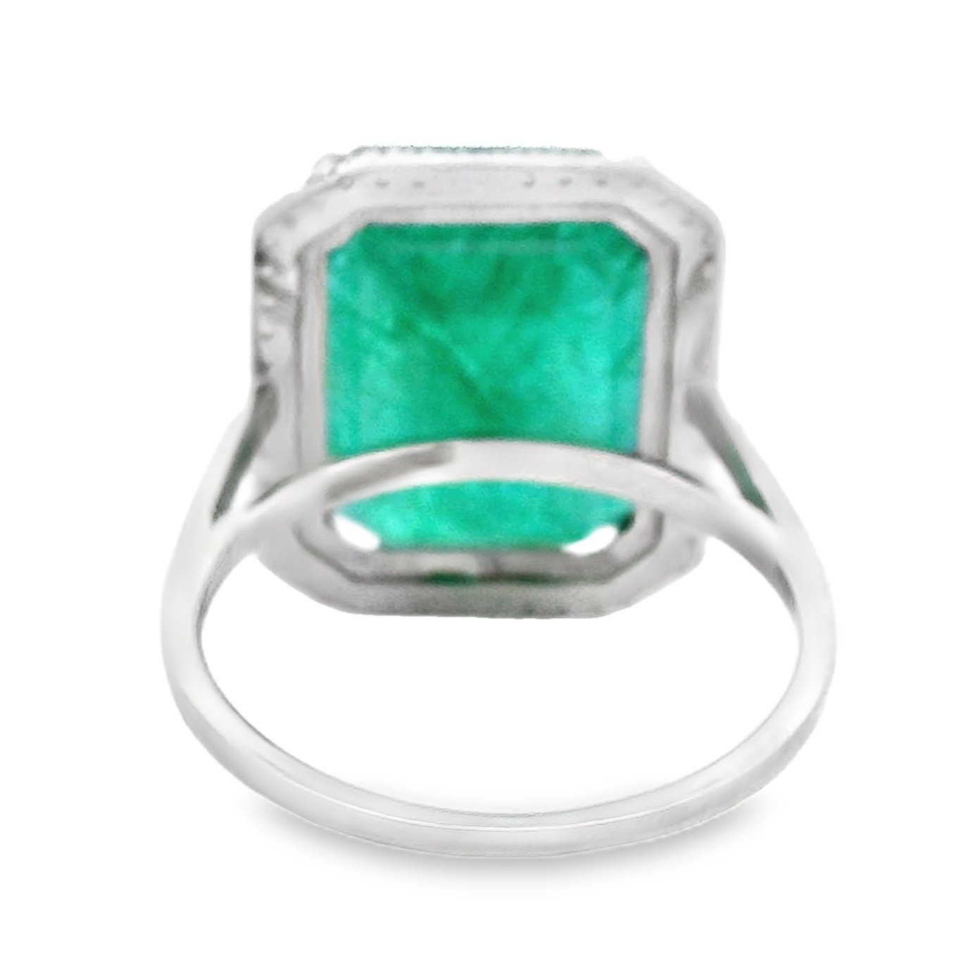 Ring Platinum - 10.61ct. tw. Emerald - Diamond