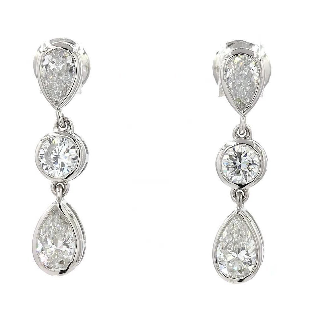 Platinum Earing with 1.41 CT Lab-Grown IGI Certificate J260000064179